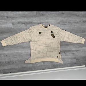 Born Fly- Military Style Knit Sweatshirt